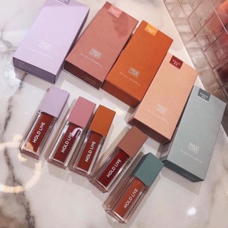 Son kem nắp vuông đính đá Holdlive star charm velvet