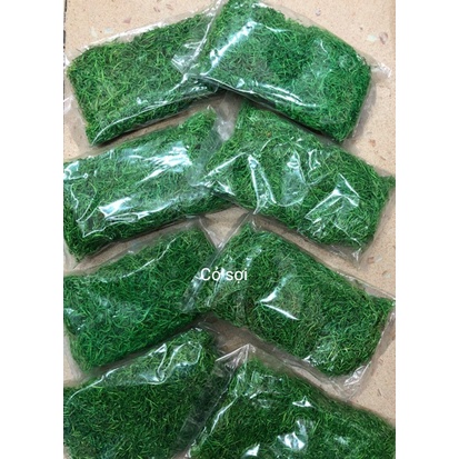 Cỏ sợi trang trí hanmade, cỏ sợi làm sân vườn mô hình hanmade