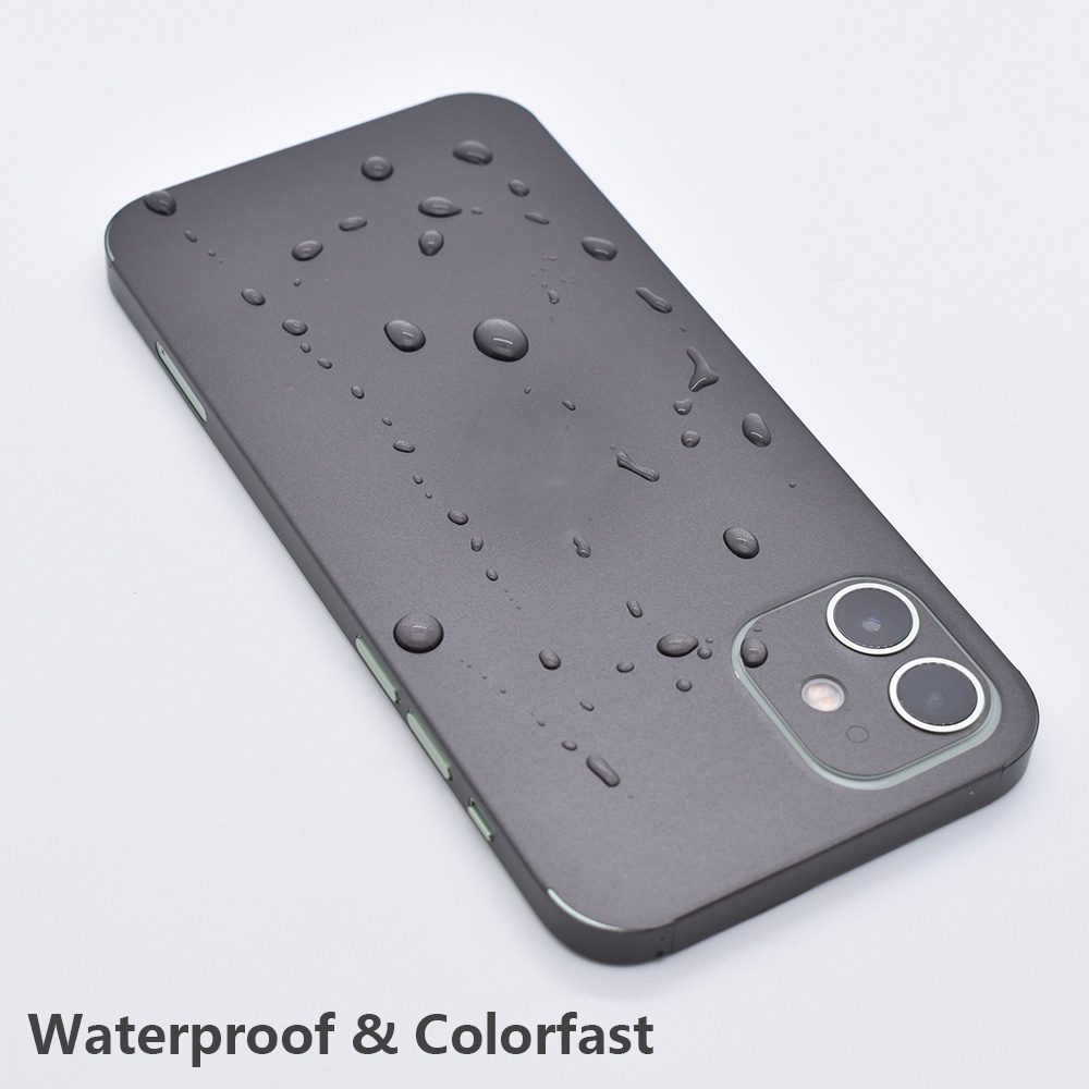 Miếng Dán Màu Xám Chống Trầy Xước Cho iPhone 6 6s 7 8 Plus X Xs XR 11 12 13 14 Pro Max Mini