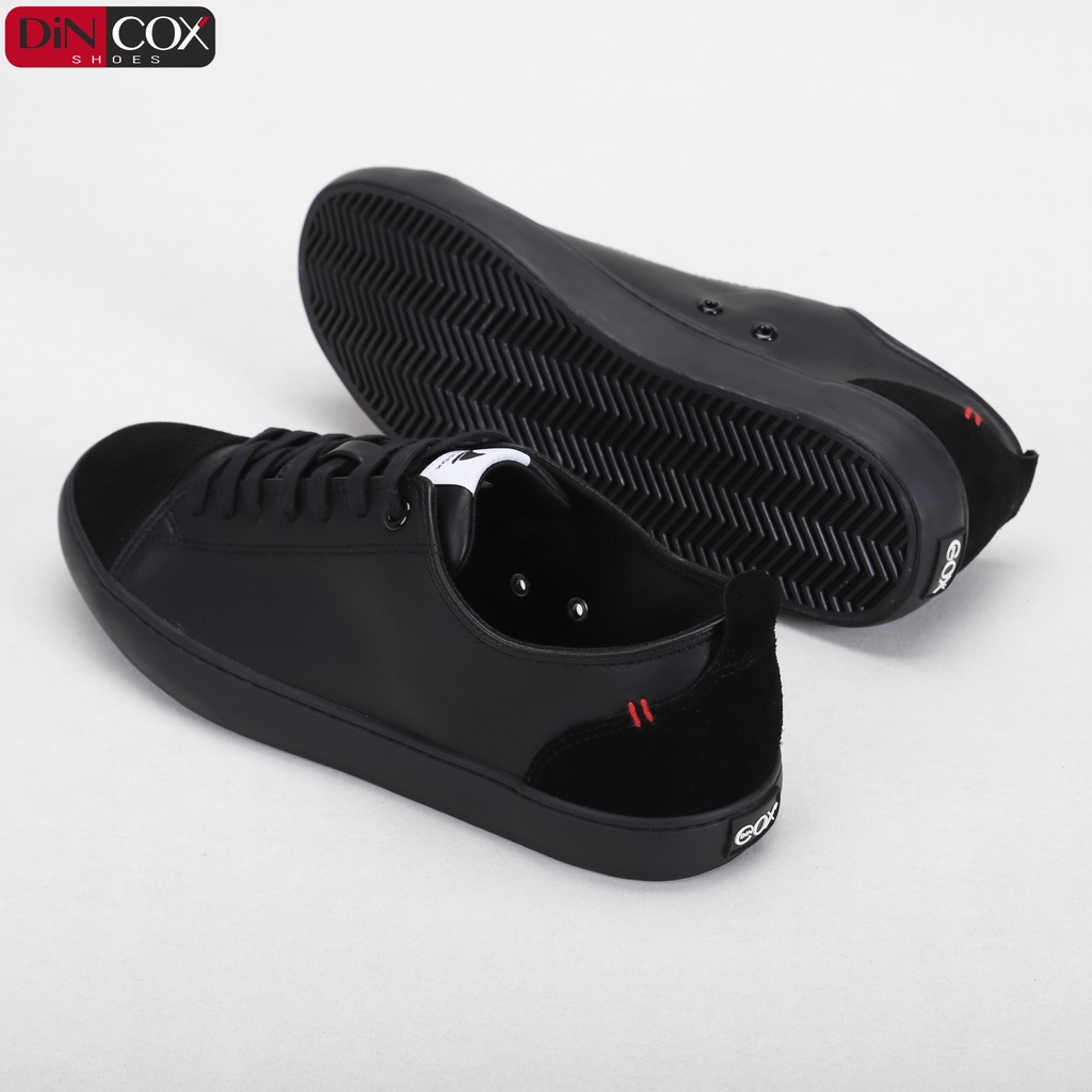 Giày Sneaker Da Nam DINCOX C17 Cách Điệu, Nhã Nhặn Full/Black