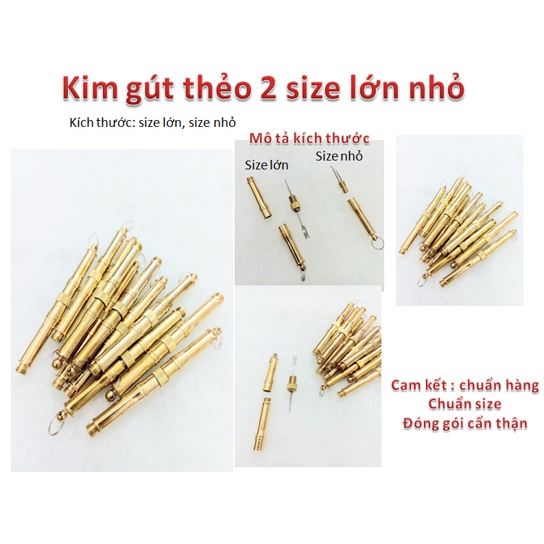 Kim gút thẻo câu đài , kim làm thẻo câu đài , câu cá 2 size lớn nhỏ