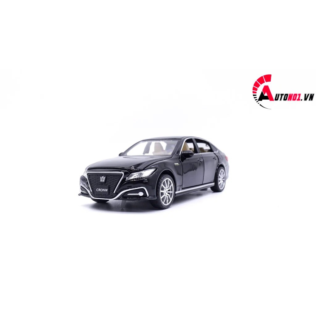 MÔ HÌNH XE TOYOTA CROWN BLACK 1:32 HUAYI ALLOY 7653