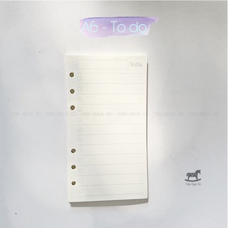 GIẤY REFILL A6 - Tiệm Ngựa Gỗ