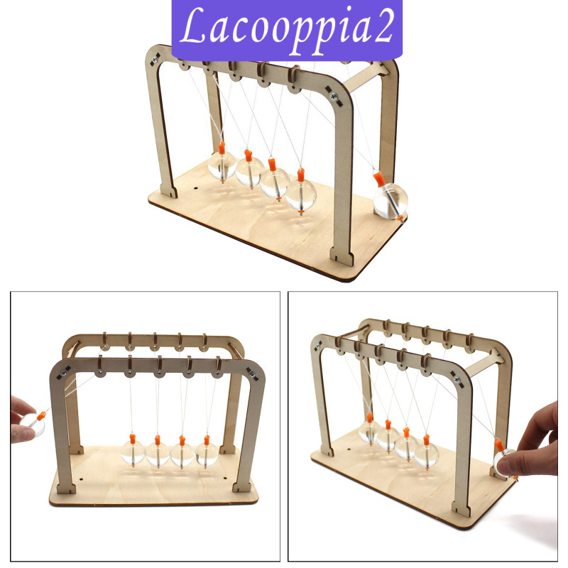 Con Lắc Newtons Thủy Tinh Để Bàn Diy Lacooppia2