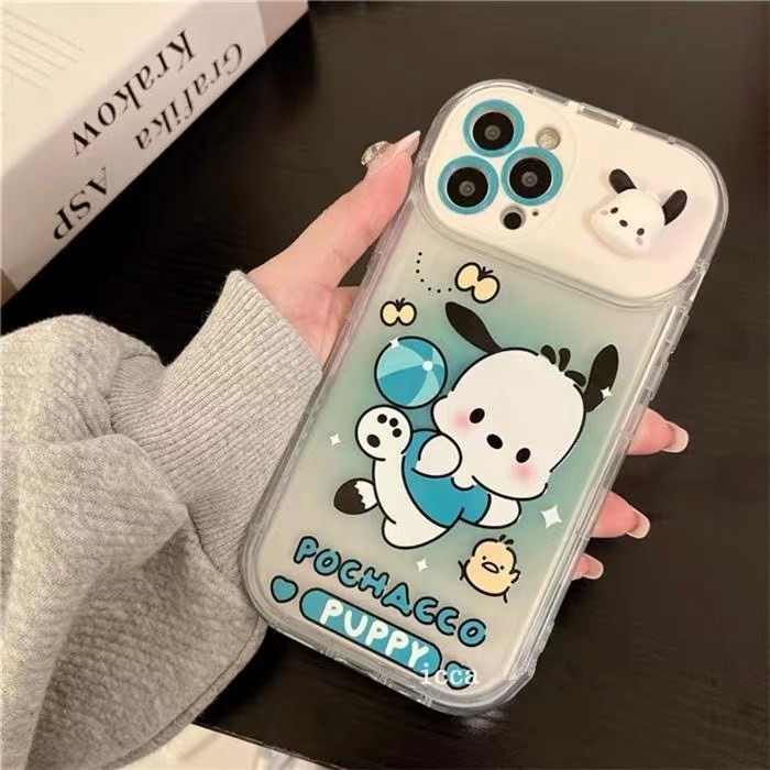 Ốp Điện Thoại Hình Chó / Mèo Gắn Gương iphone 15 promax14 pro max 14 plus 14 pro 13 pro max 12 pro max 11 x xsmax xr