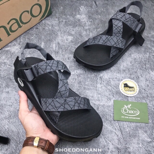 Dép sandal nam quai ngang dù mềm đế cao su đúc (free ship)