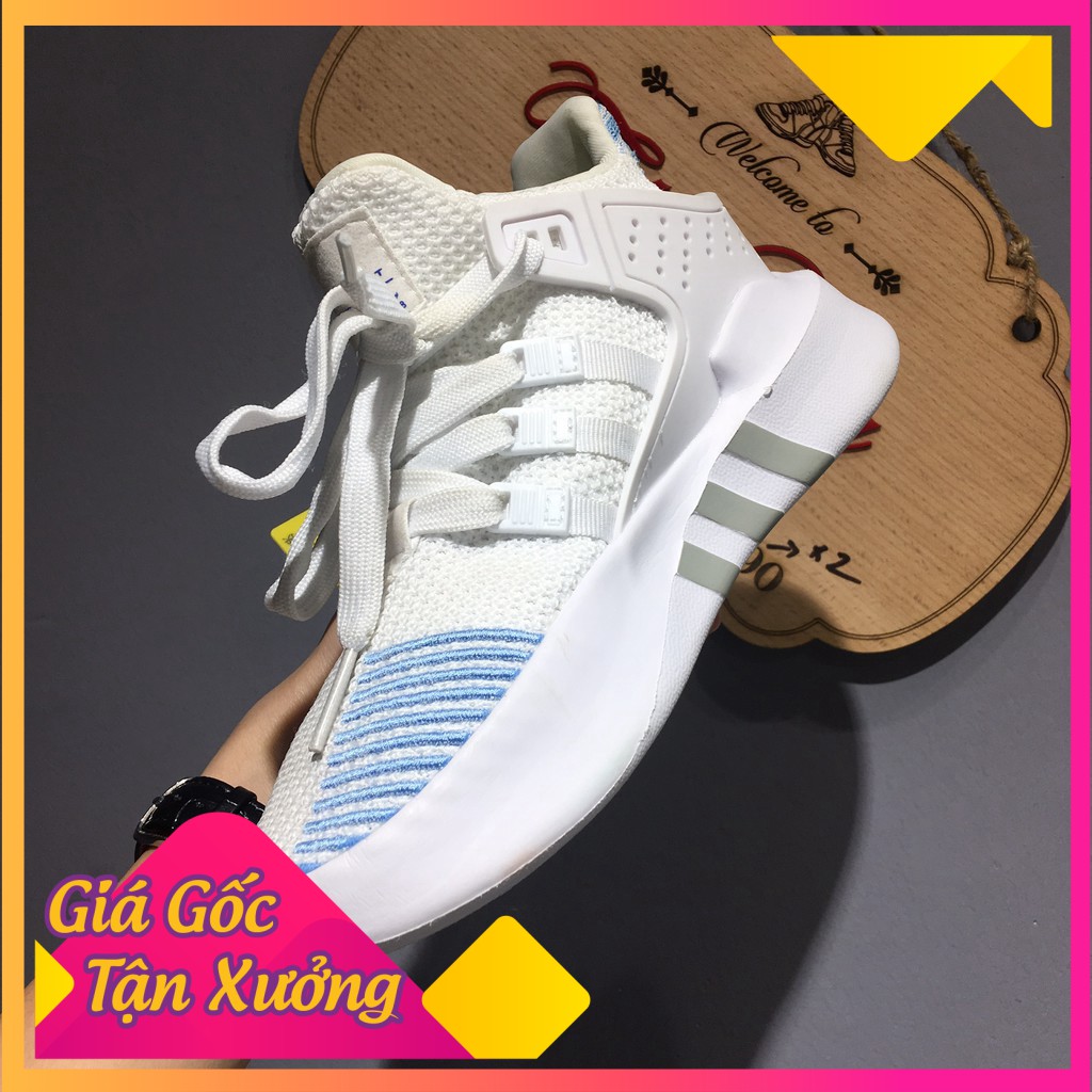 Rẻ vô địch - 🎁FULL BOX🎁 Giày Sneaker Nam, Nữ EQT Trắng Gót Xanh Cao Cấp -Ax123 : 2021 ^ * ' . ' ' '