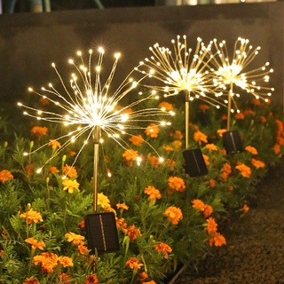 Đèn năng lượng mặt trời pháo hoa 120 led, 8 kiểu nháy