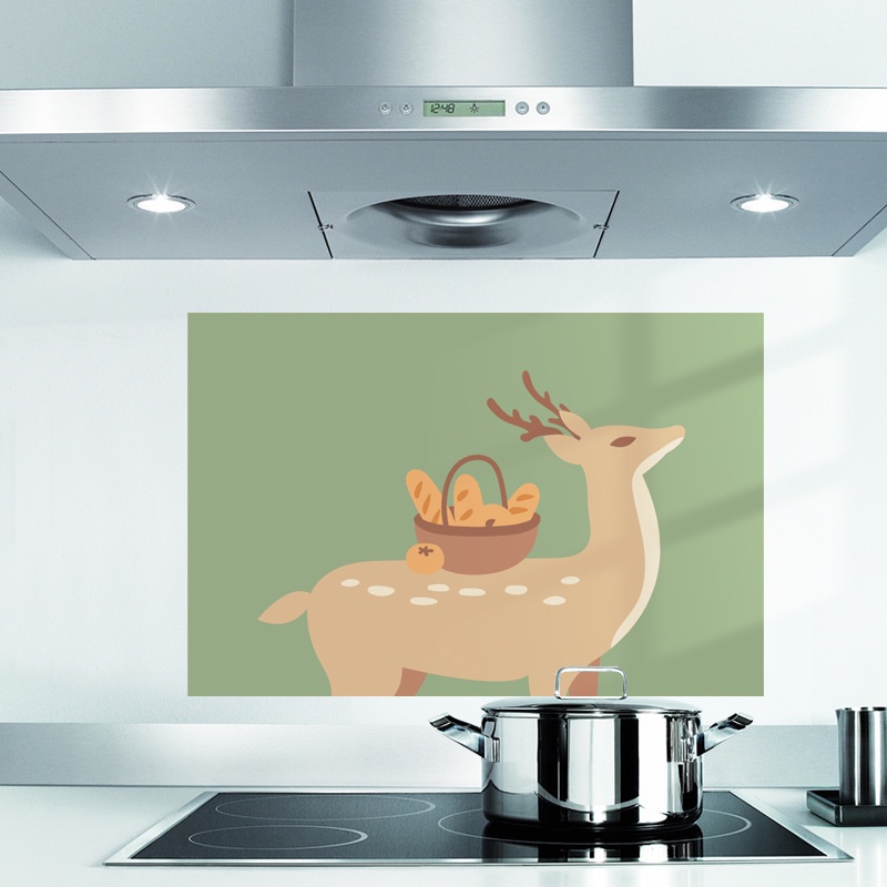 Hình dán tường trang trí nhà bếp kích thước 45x75cm tiện dụng