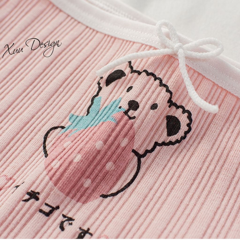Quần lót nữ Cotton gân tăm có nơ Xuu chất liệu co dãn kháng khuẩn QC26