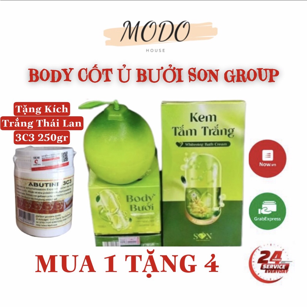Body Cốt Ủ Bưởi S.O.N, body bưởi SON (Tặng Kèm Kích Trắng)