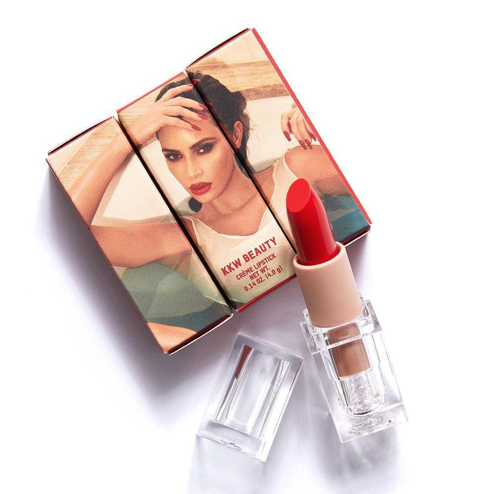 Son KKW Beauty Classic Red Crème Lipstick màu Đỏ Cam Hot Sauce