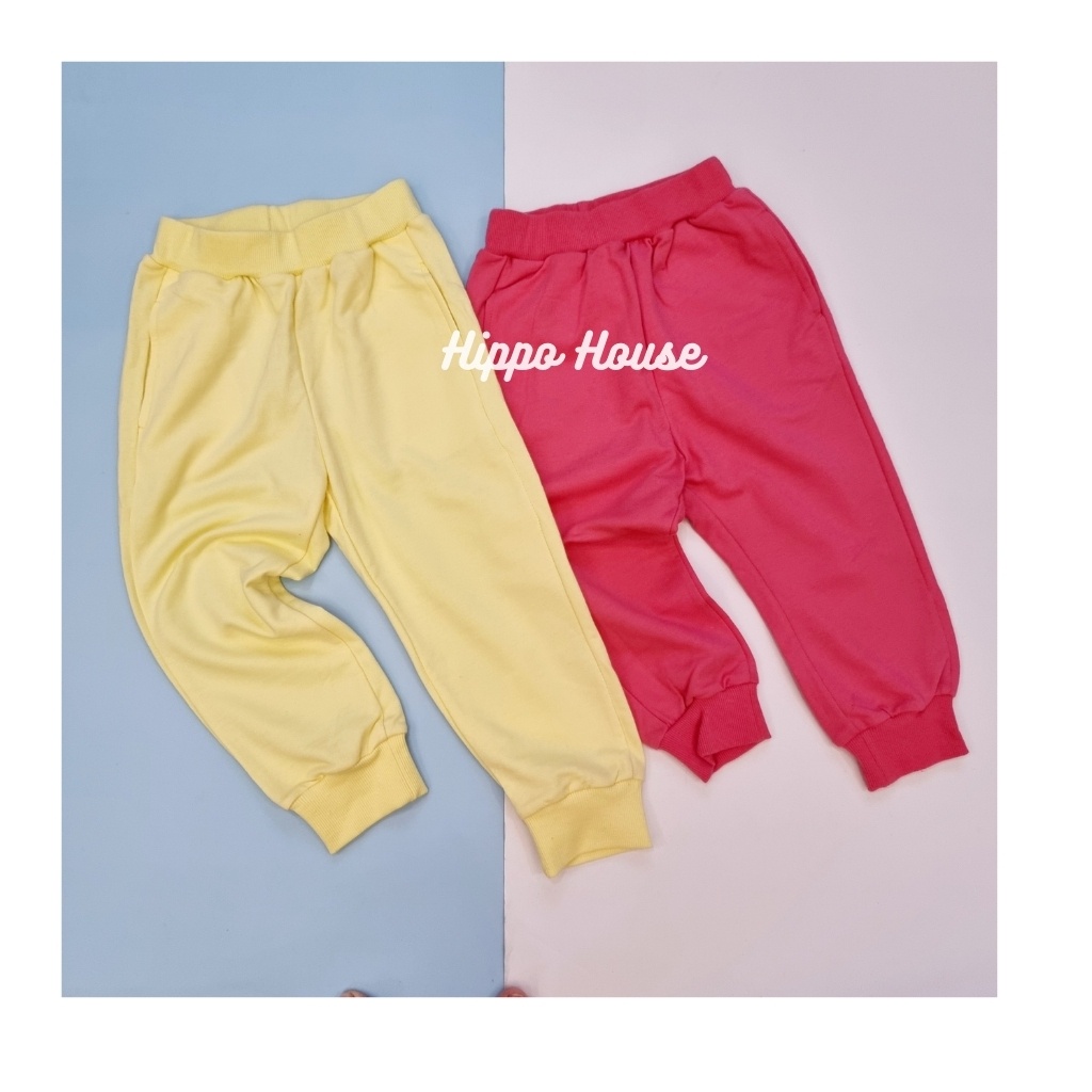 XẢ KHO Quần Dài Nỉ Da Cá Bé Gái Bé Trai Xuất Hàn Nhiều Màu Size 90 -150 Hippo House