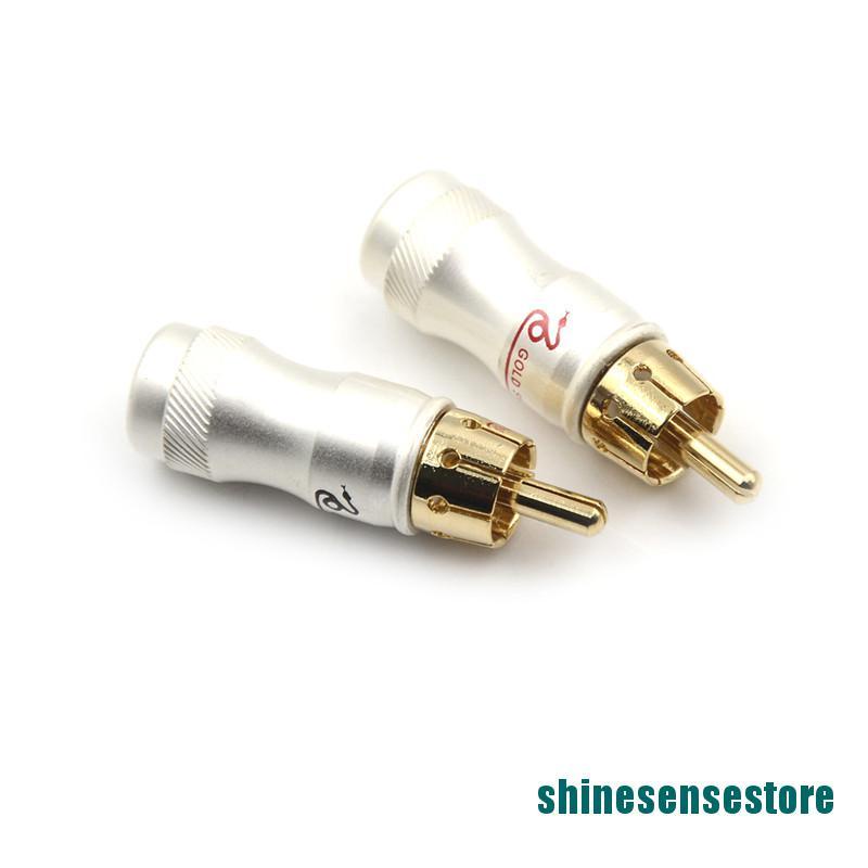 Set 4 Đầu Nối Dây Cáp Âm Thanh RCA Mạ Vàng | BigBuy360 - bigbuy360.vn