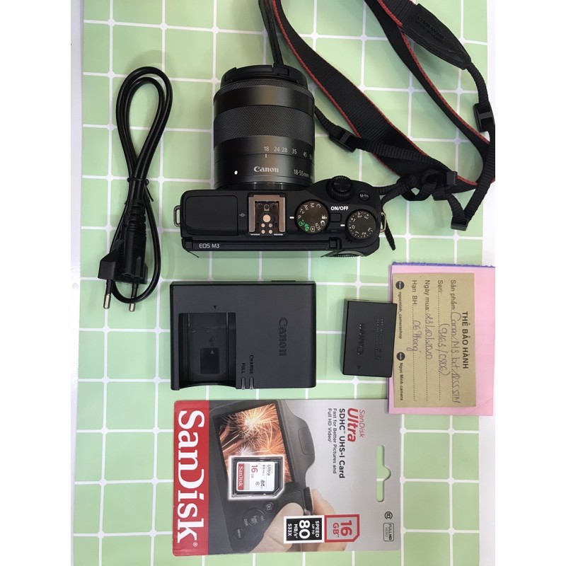 Máy ảnh Canon M3★FREESHIP★ like new 98%