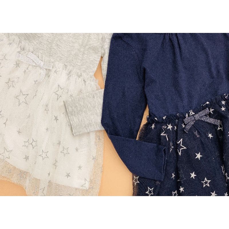 Đầm/Váy bé gái thun phối chân váy voan xuất xịn