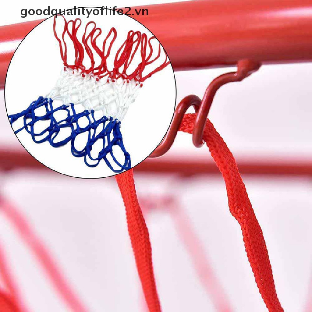 & Goodqualityoflife & Vòng Lưới Chơi Bóng Rổ Tiêu Chuẩn Bằng Nylon Có Vành Tiêu Chuẩn ~