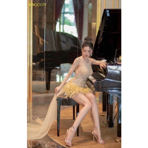 MS1314V ĐẦM BODY ĐUÔI TÔM ĐÍNH ĐÁ full size S/M /L/XL