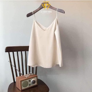 Áo Hai Dây Nữ, Áo 2 Dây Lụa Satin Siêu Dẹp ( C01 )