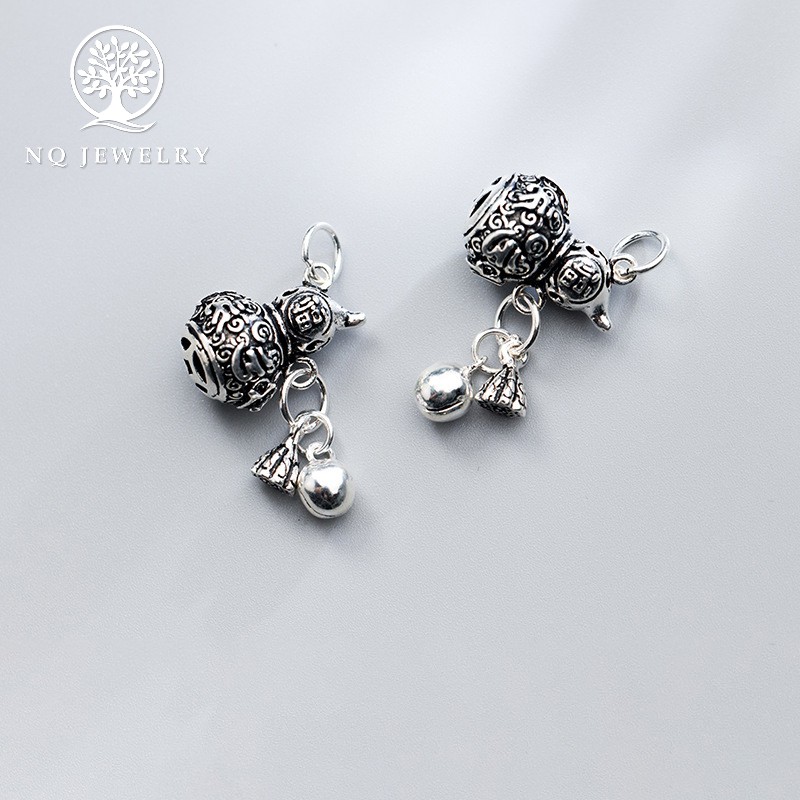 Charm bạc hồ lô treo - NQ Jewelry