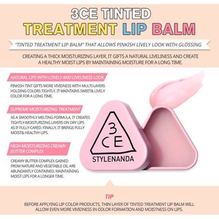 [Săn Sale] Son dưỡng môi 3CE Tint Treatment Lip Balm