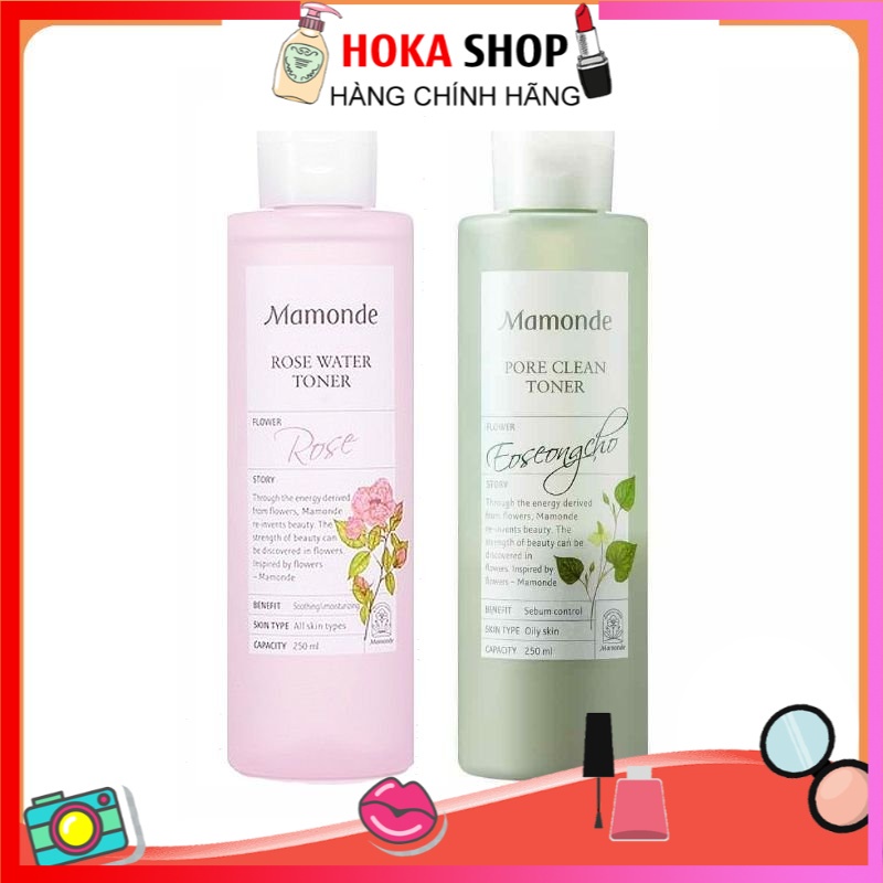 Nước Hoa Hồng Mamonde Toner Dưỡng Da Không Cồn Mamonde Rose Water Toner 250ML