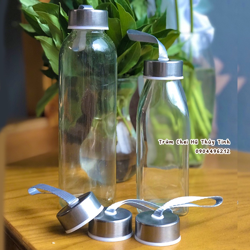 Nắp chai dây xách - Dùng cho chai vuông 350ml, chai tròn 300ml - 500ml, chai eo 280ml