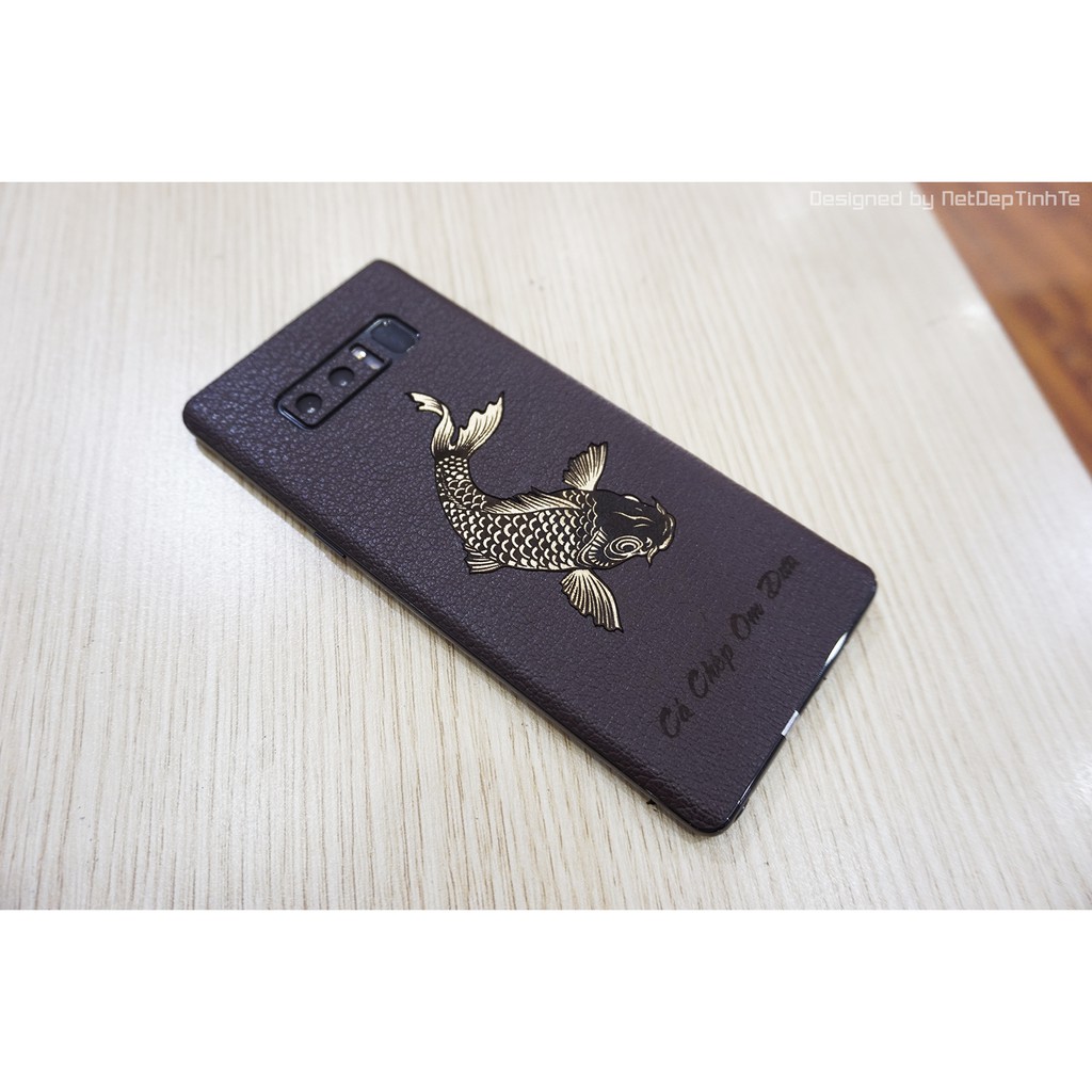 Miếng dán da skin Samsung Note 8 - Cá chép - D9