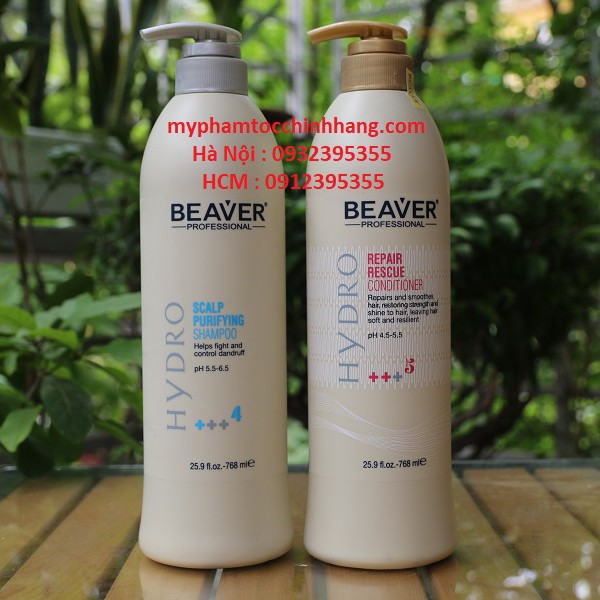 DẦU GỘI XẢ BEAVER GIẢM RỤNG, GIẢM GẦU 768ML