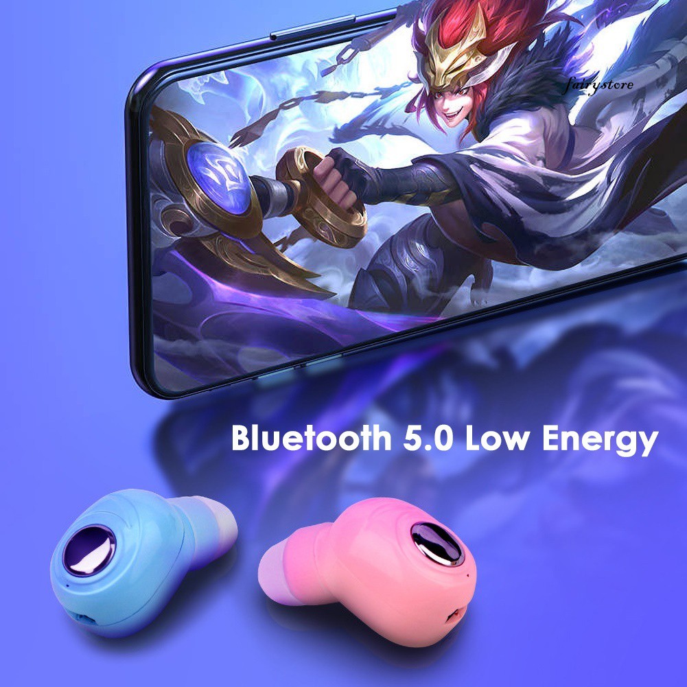 Tai Nghe Nhét Tai Bluetooth 5.0 Mini Fs + X8mini Chống Thấm Nước Kèm Phụ Kiện