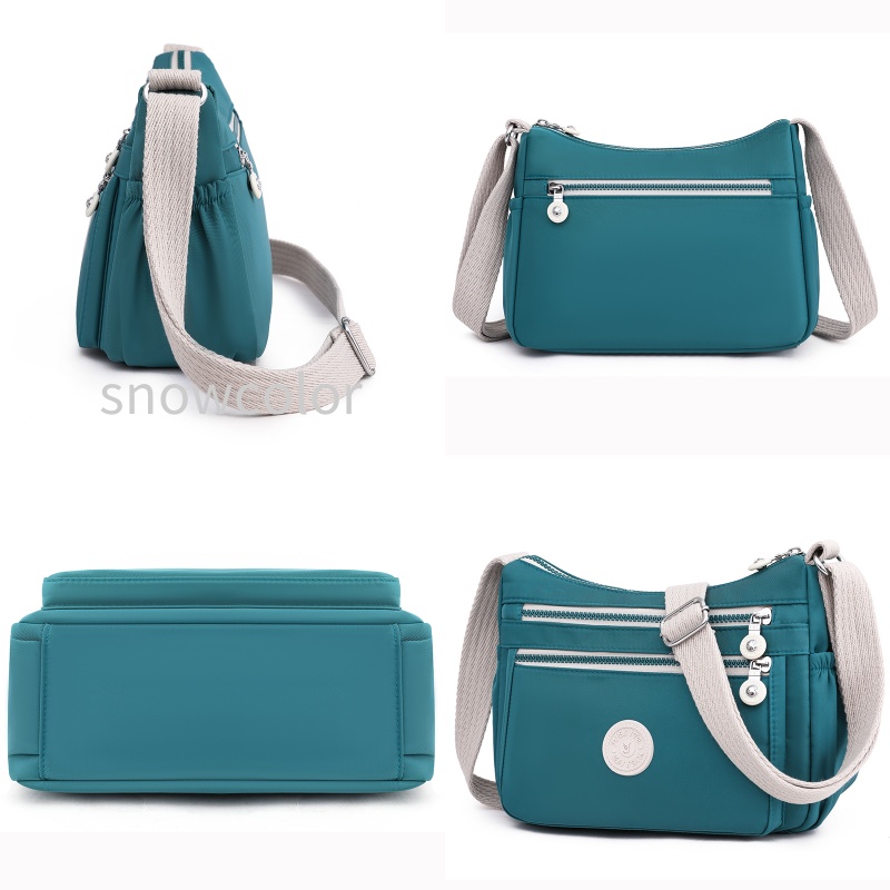 Túi Đeo Chéo Canvas Chống Thấm Nước Phong Cách Hàn Quốc Beg Silang Perempuan Wanita Murah Cantik Cho Nữ