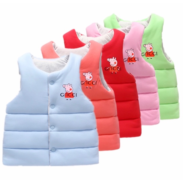 Áo gilê cotton mặc 2 mặt