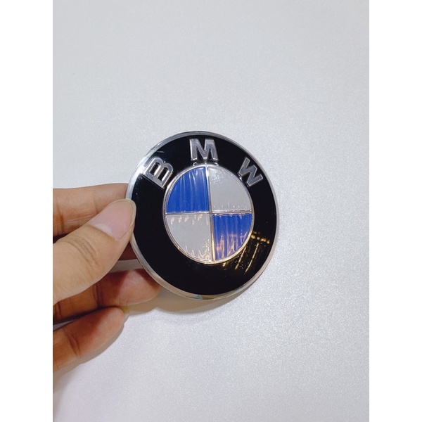 Tem nhôm BMW kiểu lõm 6.5cm dán trang trí xe máy, oto, laptop…