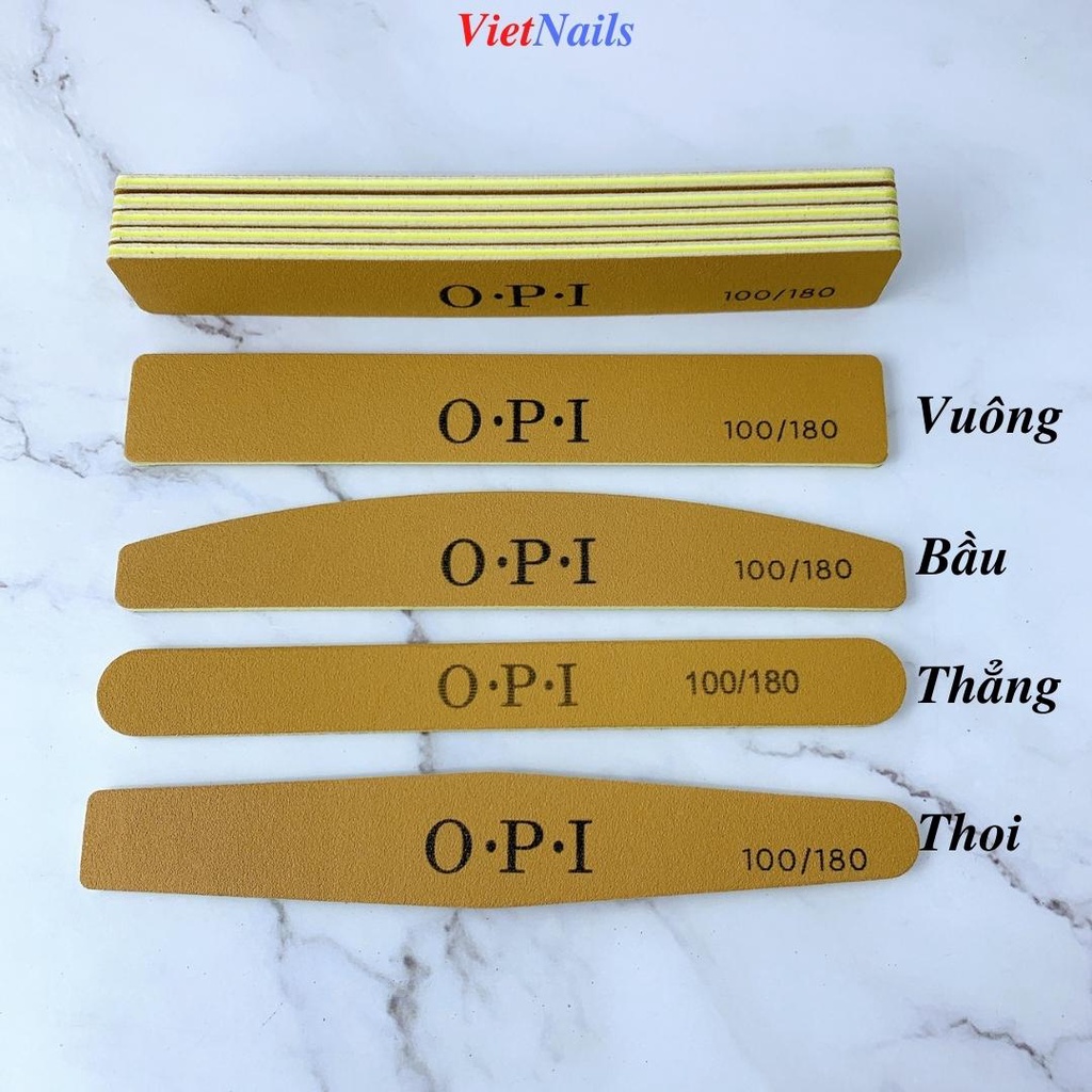 Dũa Móng Tay OPI Da Bò Dũa Móng Thật Móng Gel Nhám 100/180