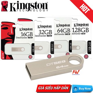 USB KINGSTON 8GB/ 16GB/ 32GB 2.0 3.0 thiết kế nhỏ gọn, chống nước, vỏ kim loại, vỏ nhựa