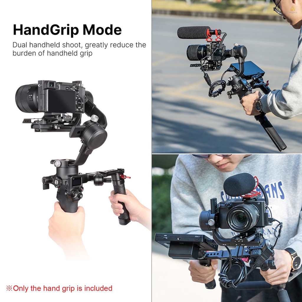 Tay Cầm Chống Rung Đa Năng UURig R083 Bằng Hợp Kim Nhôm Có Thể Gập Gọn 1/4 Inch Cho DJI Ronin RSC2