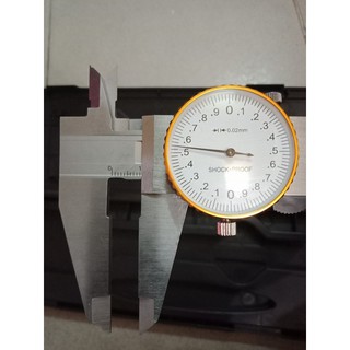 Thước kẹp đồng hồ 200mm bằng thép