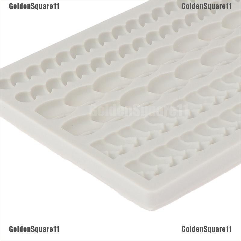 Khuôn Silicone Tạo Hình Ngọc Trai / Xoắn / Thắt Bím Trang Trí Bánh