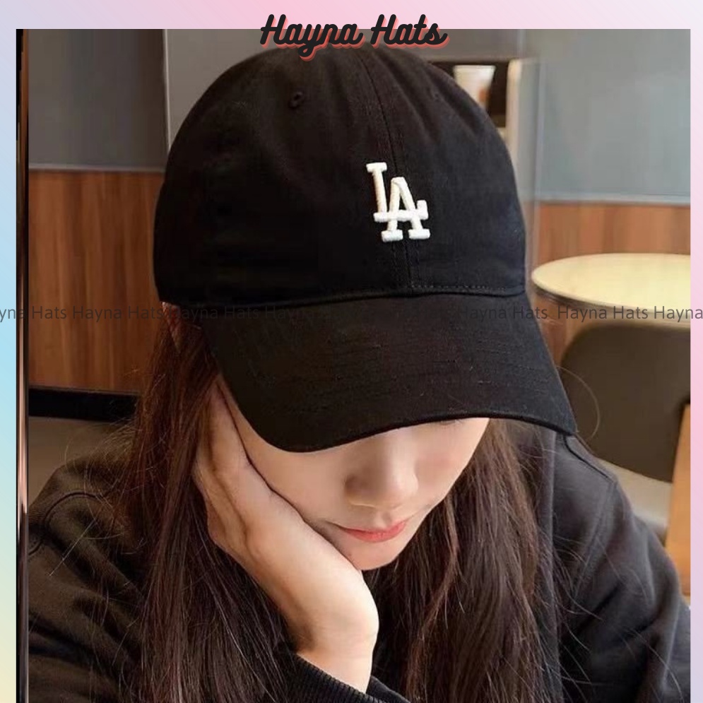 Mũ lưỡi trai, nón kết in chữ LA hot hit, phong cách unisex, chất liệu cotton kaki cao cấp, M82 - Hayna Hats