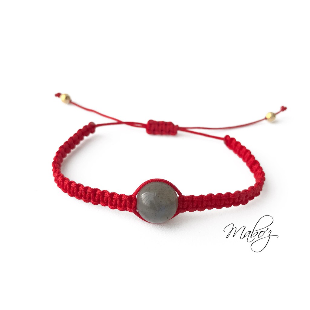 Vòng tay Rojte Bindele Đá Labradorite