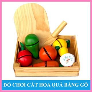 Đồ chơi cắt hoa quả bằng gỗ hàng việt nam loại đẹp