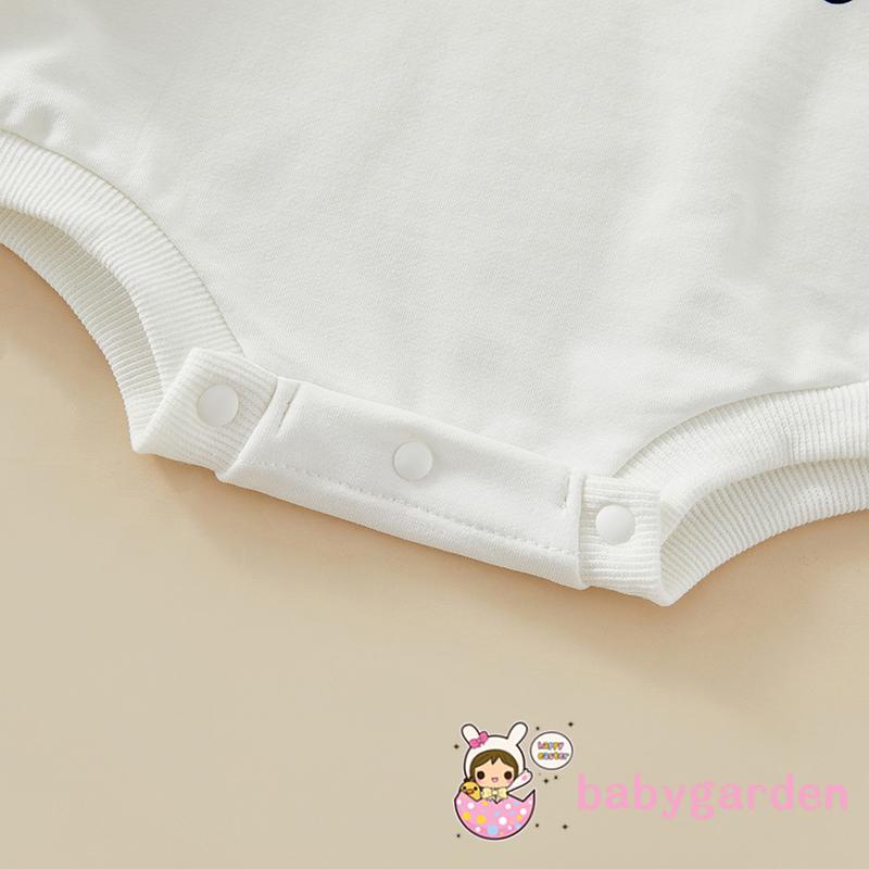 Áo Liền Quần Tay Dài In Họa Tiết Giáng Sinh Hoạt Hình Dành Cho Bé 0-18 Tháng Tuổi