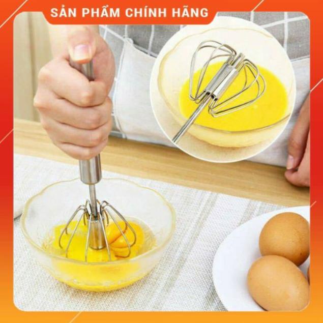 Cây Đánh Trứng Inox Tự Xoay