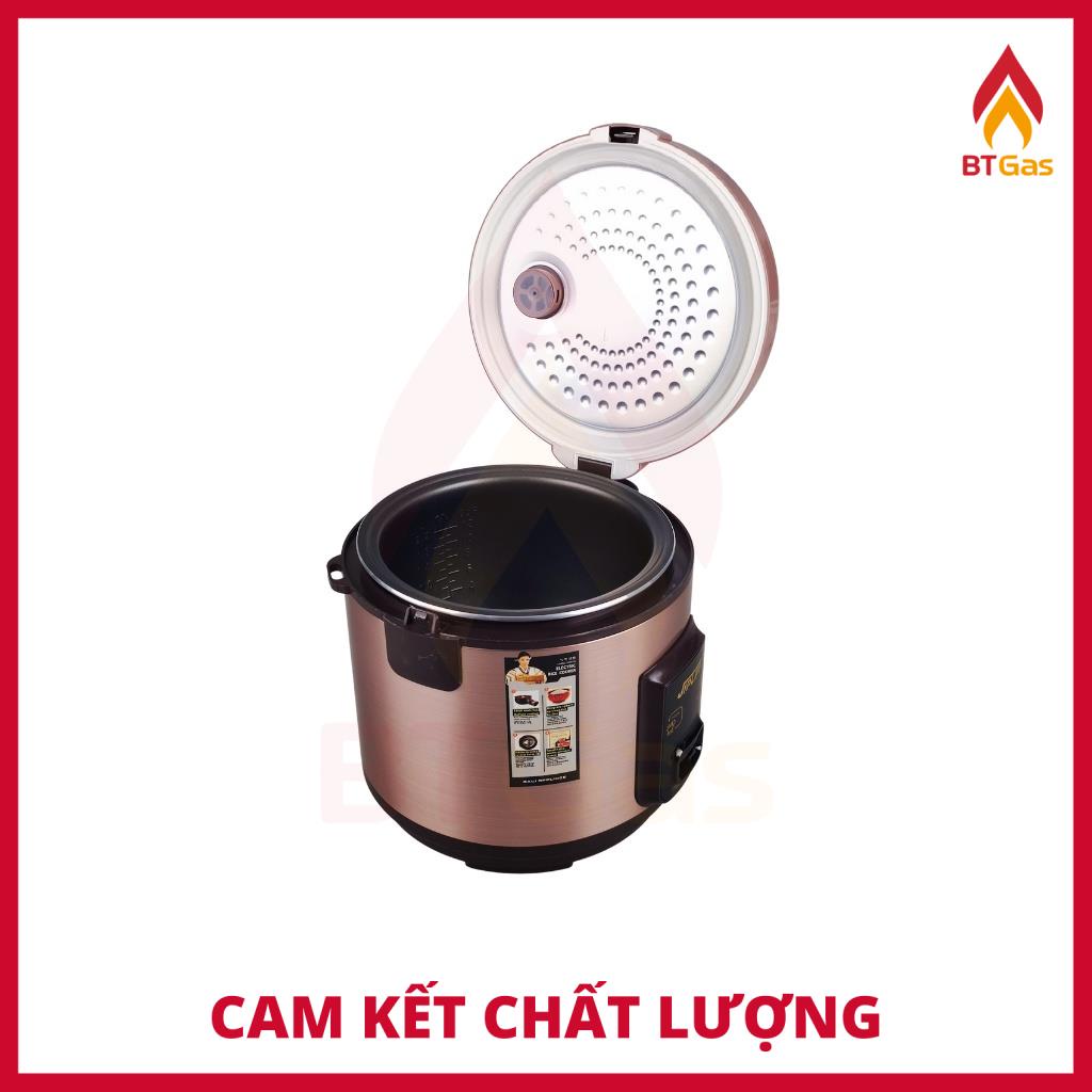 Nồi cơm điện nắp gài công suất 700W 2.2 Lít, nồi cơm điện lòng niêu siêu phủ men chống dính JIP LAI NC-669