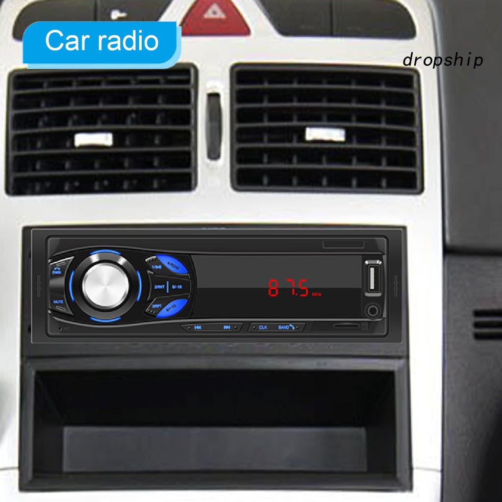 Máy nghe nhạc MP3 cho xe hơi đa năng có đĩa TF đĩa U đài FM 12V màn hình LED bluetooth