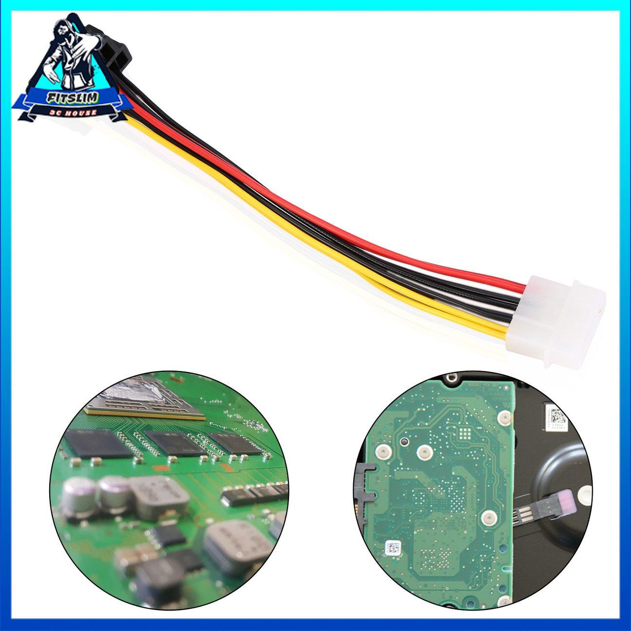 POWER Cáp Chia 4 Pin Ide Molex Sang 2x15 Pin Serial Ata Sata Hdd