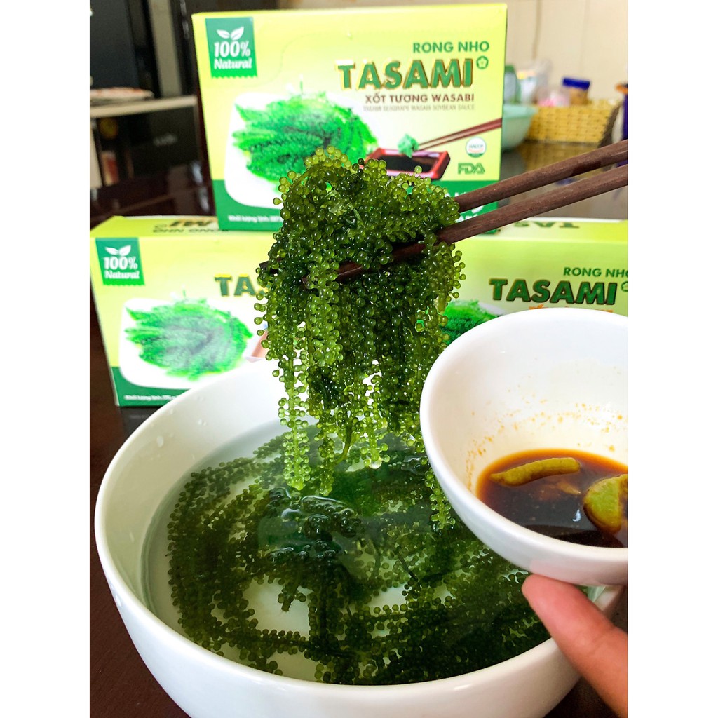 Rong Nho Tasami Sốt Tương Wasabi Công Nghệ Tách Nước Tiêu Chuẩn Nhật Bản 137.5gram