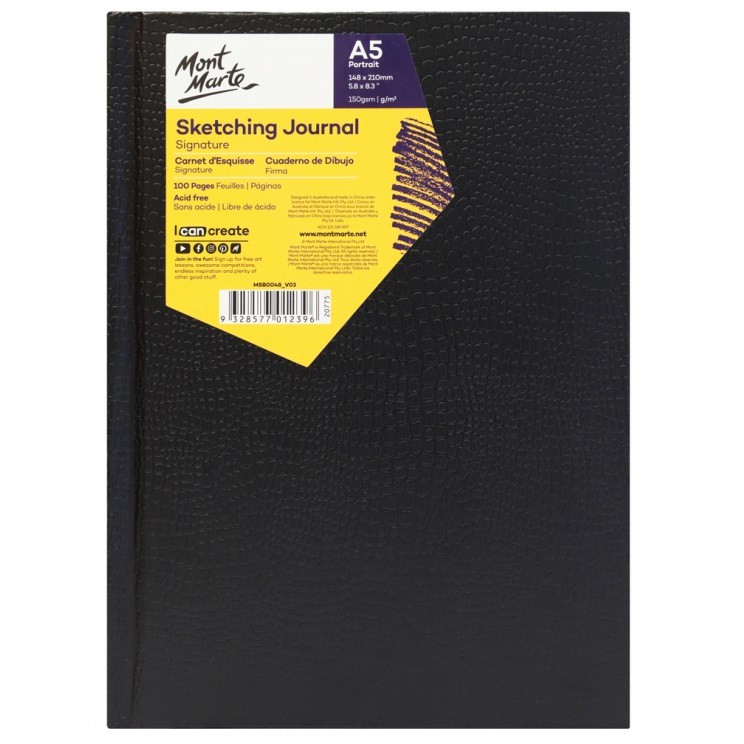 SỔ VẼ SKETCHING JOURNAL MONT MARTE - 100 TỜ 150 GSM A5/A4