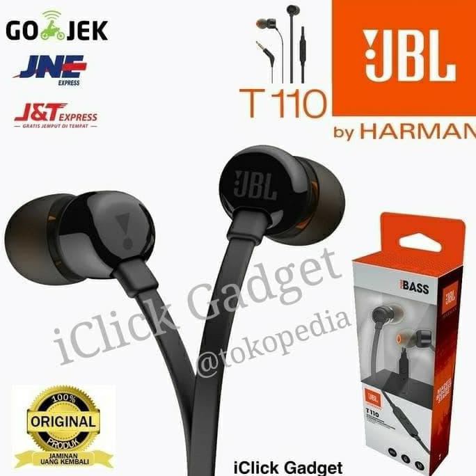 Tai Nghe Nhét Tai Jbl T110 Có Mic 100% Chính Hãng