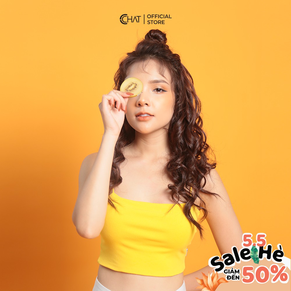 [Mã WABRLOW5 giảm 15% đơn 300K] CCHAT Áo thun 2 dây ôm croptop